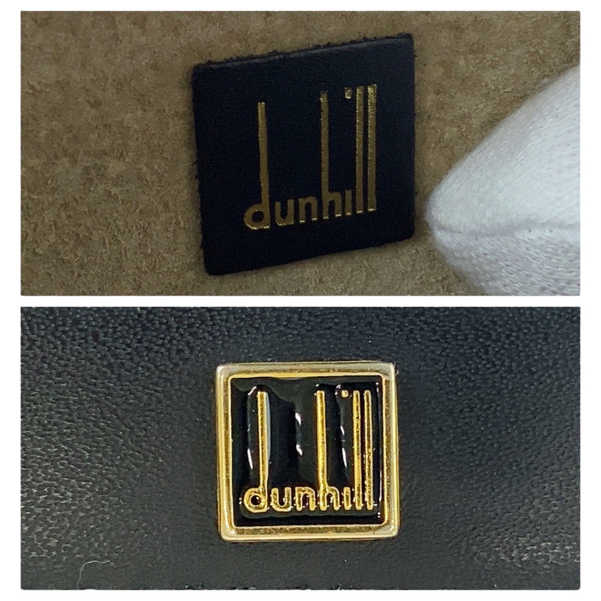 13727
Dunhill ダンヒル ブラック 黒 ゴールド金具 レザー クラッチバッグ セカンドバッグ  メンズ