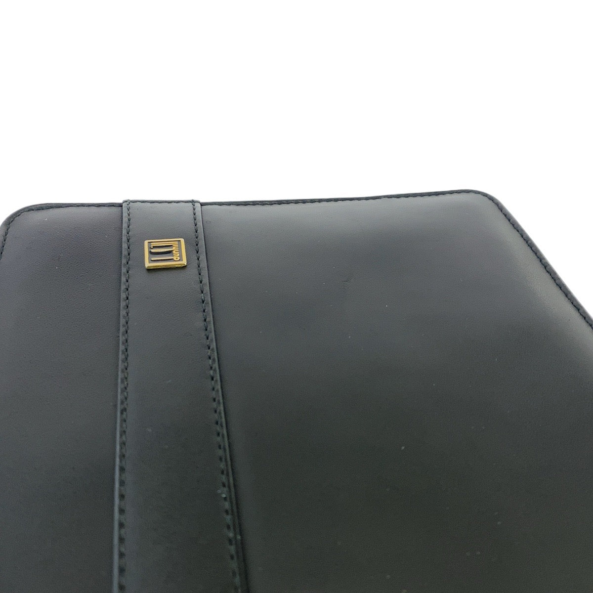 13727
Dunhill ダンヒル ブラック 黒 ゴールド金具 レザー クラッチバッグ セカンドバッグ  メンズ