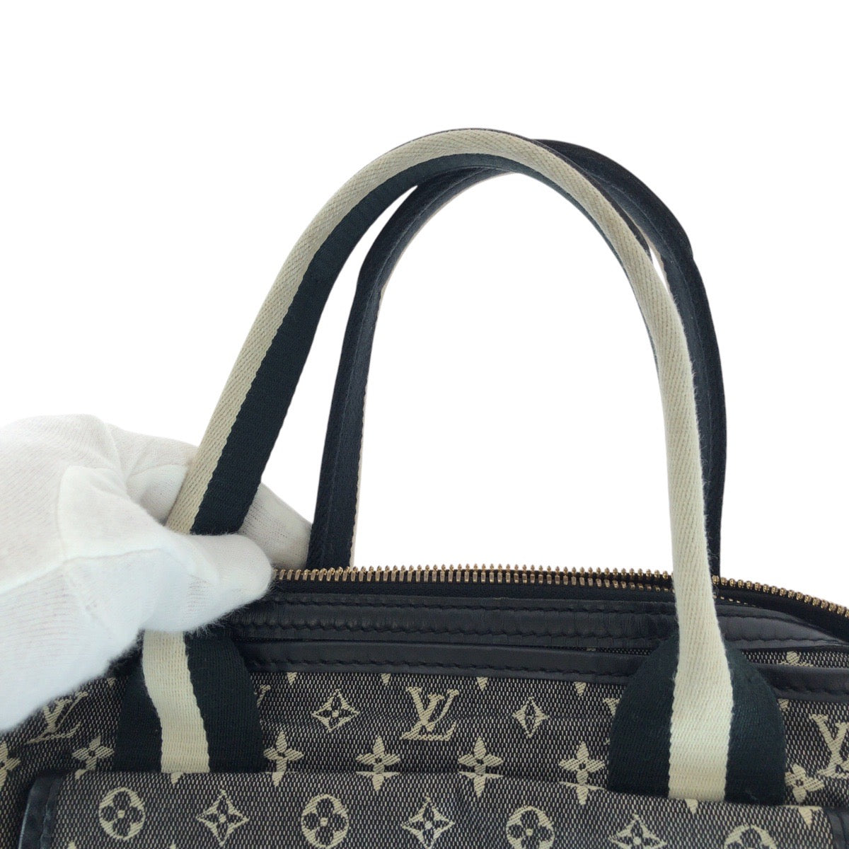 13733
LOUIS VUITTON ルイヴィトン モノグラム ミニ サックマリー ケイト ブラック グレー ゴールド金具 キャンバス / レザー M92508 トートバッグ ハンドバッグ  レディース