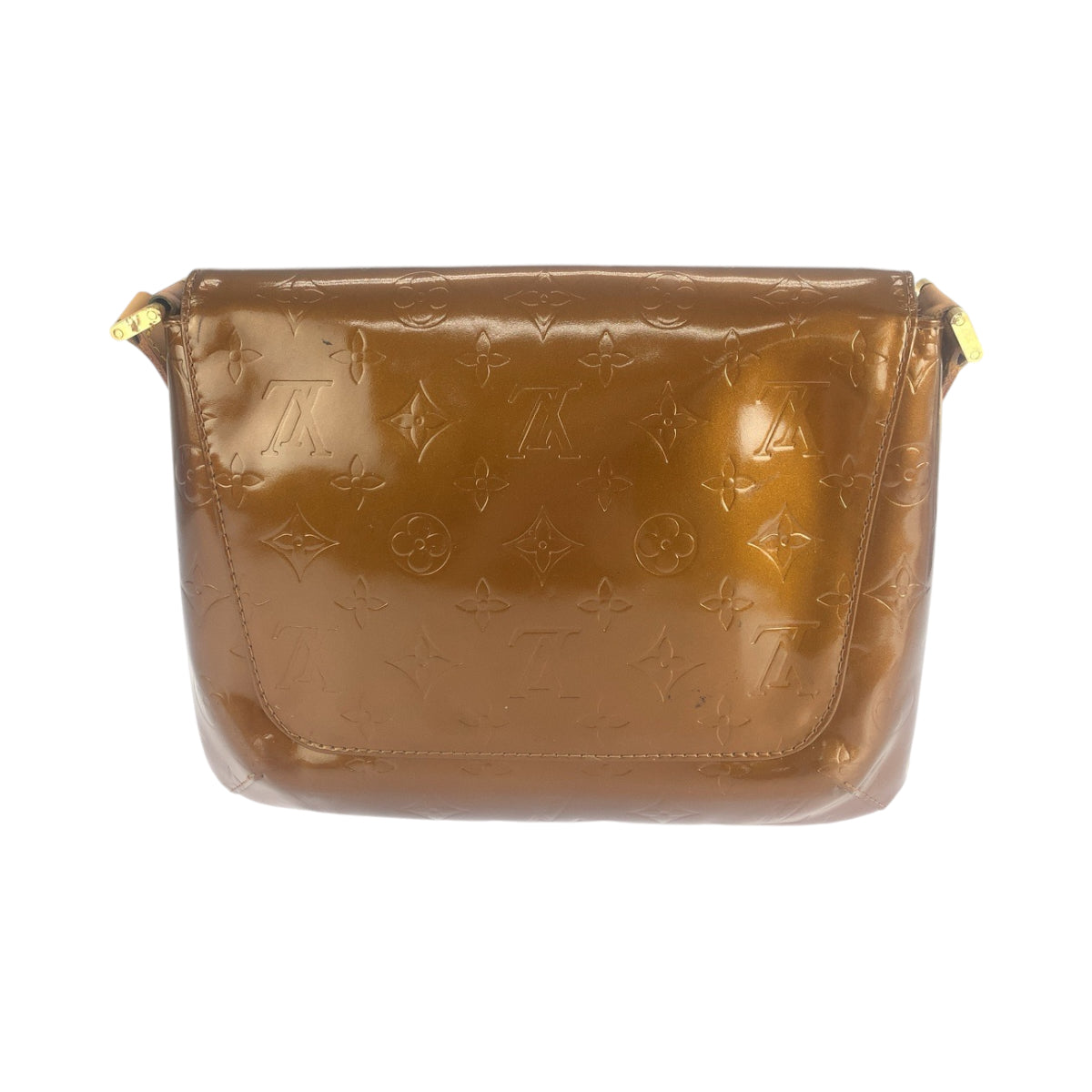 18013
LOUIS VUITTON ルイヴィトン ヴェルニ トンプソンストリート ブロンズ ブラウン ゴールド金具 パテントレザー M91301 ショルダーバッグ 肩掛け  レディース B29