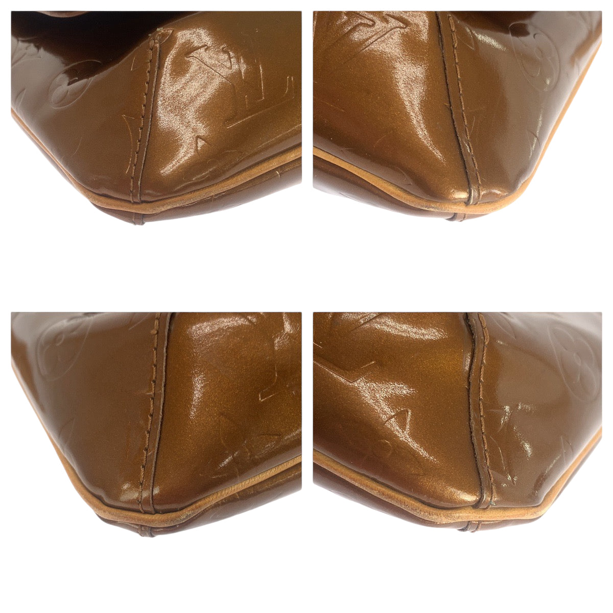 13735
LOUIS VUITTON ルイヴィトン ヴェルニ トンプソンストリート ブロンズ ブラウン ゴールド金具 パテントレザー M91301 ショルダーバッグ 肩掛け  レディース