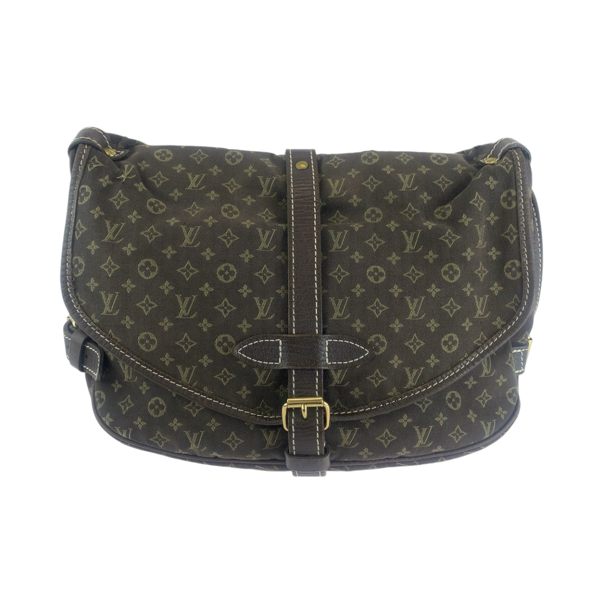 13736
LOUIS VUITTON ルイヴィトン モノグラム ミニラン ソミュール30 ブラウン ゴールド金具 キャンバス M95227 ショルダーバッグ 斜め掛け  レディース