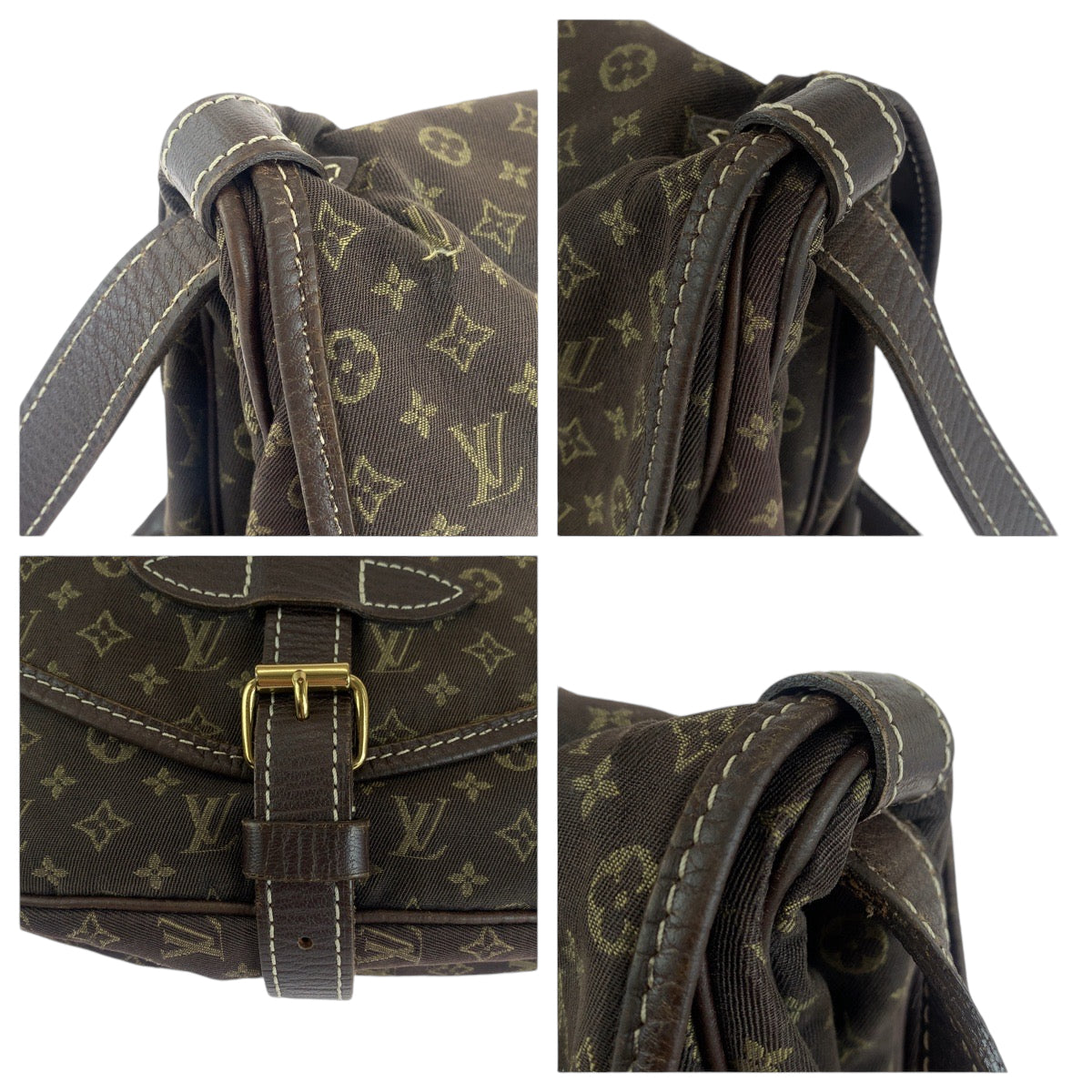 13736
LOUIS VUITTON ルイヴィトン モノグラム ミニラン ソミュール30 ブラウン ゴールド金具 キャンバス M95227 ショルダーバッグ 斜め掛け  レディース