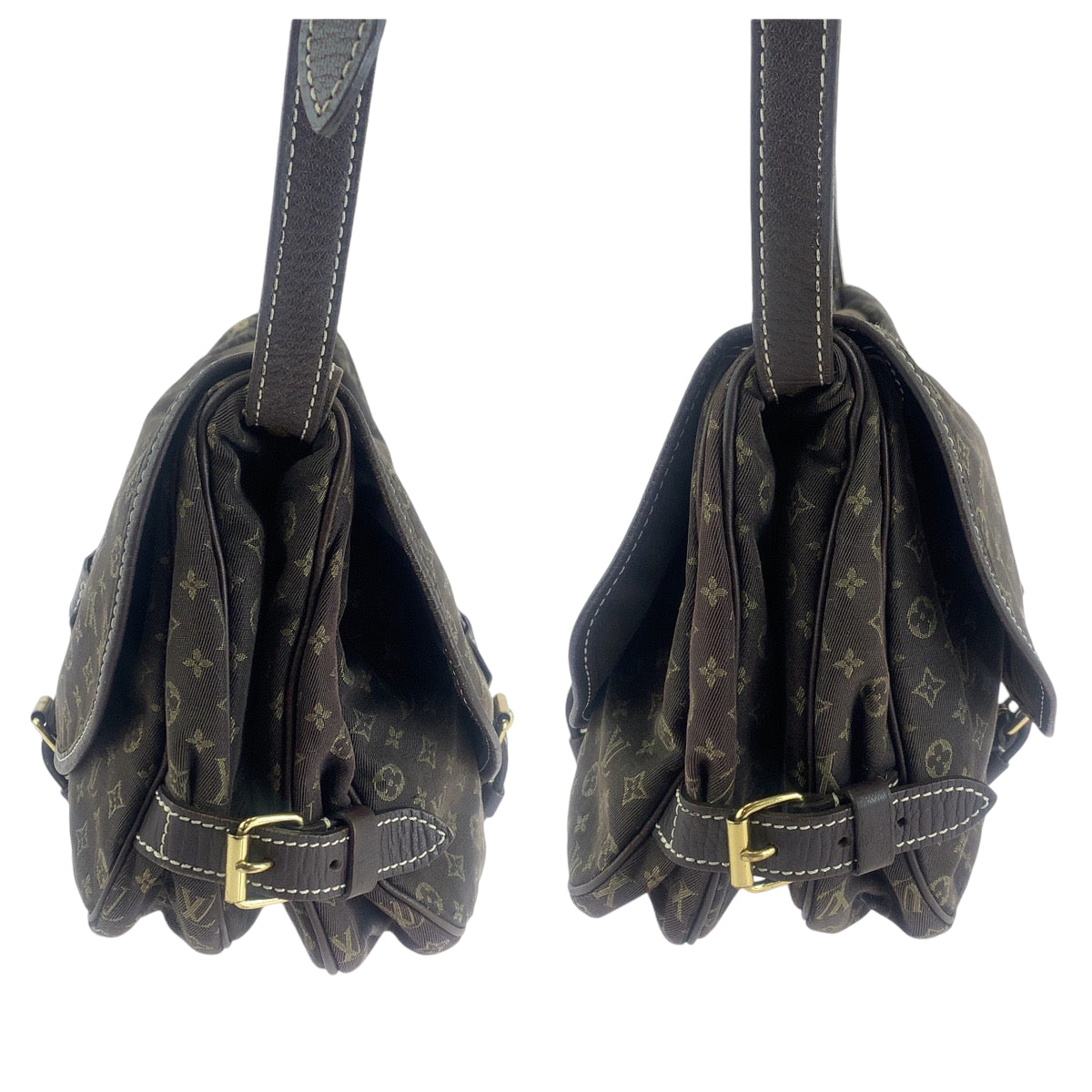 13736
LOUIS VUITTON ルイヴィトン モノグラム ミニラン ソミュール30 ブラウン ゴールド金具 キャンバス M95227 ショルダーバッグ 斜め掛け  レディース