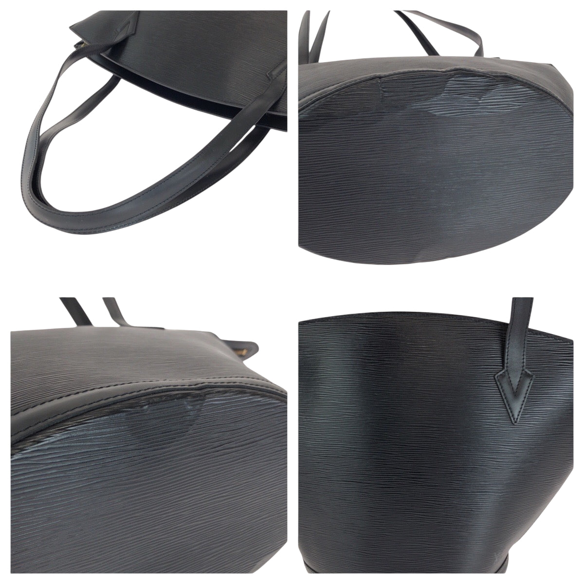 14181
LOUIS VUITTON ルイヴィトン エピ サンジャック ブラック 黒 ゴールド金具 エピレザー M52272 トートバッグ ショルダーバッグ ハンドバッグ  レディース