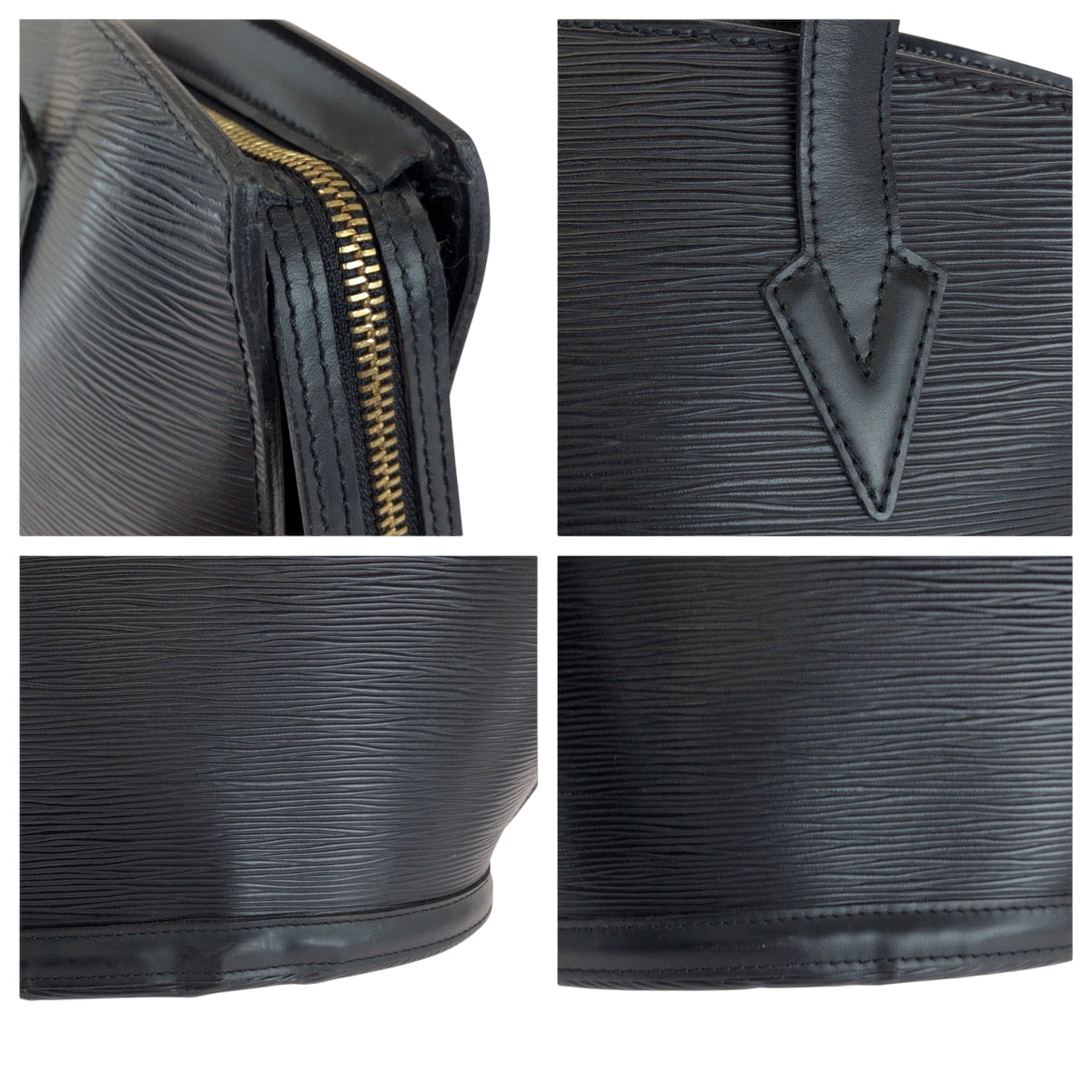 14181
LOUIS VUITTON ルイヴィトン エピ サンジャック ブラック 黒 ゴールド金具 エピレザー M52272 トートバッグ ショルダーバッグ ハンドバッグ  レディース