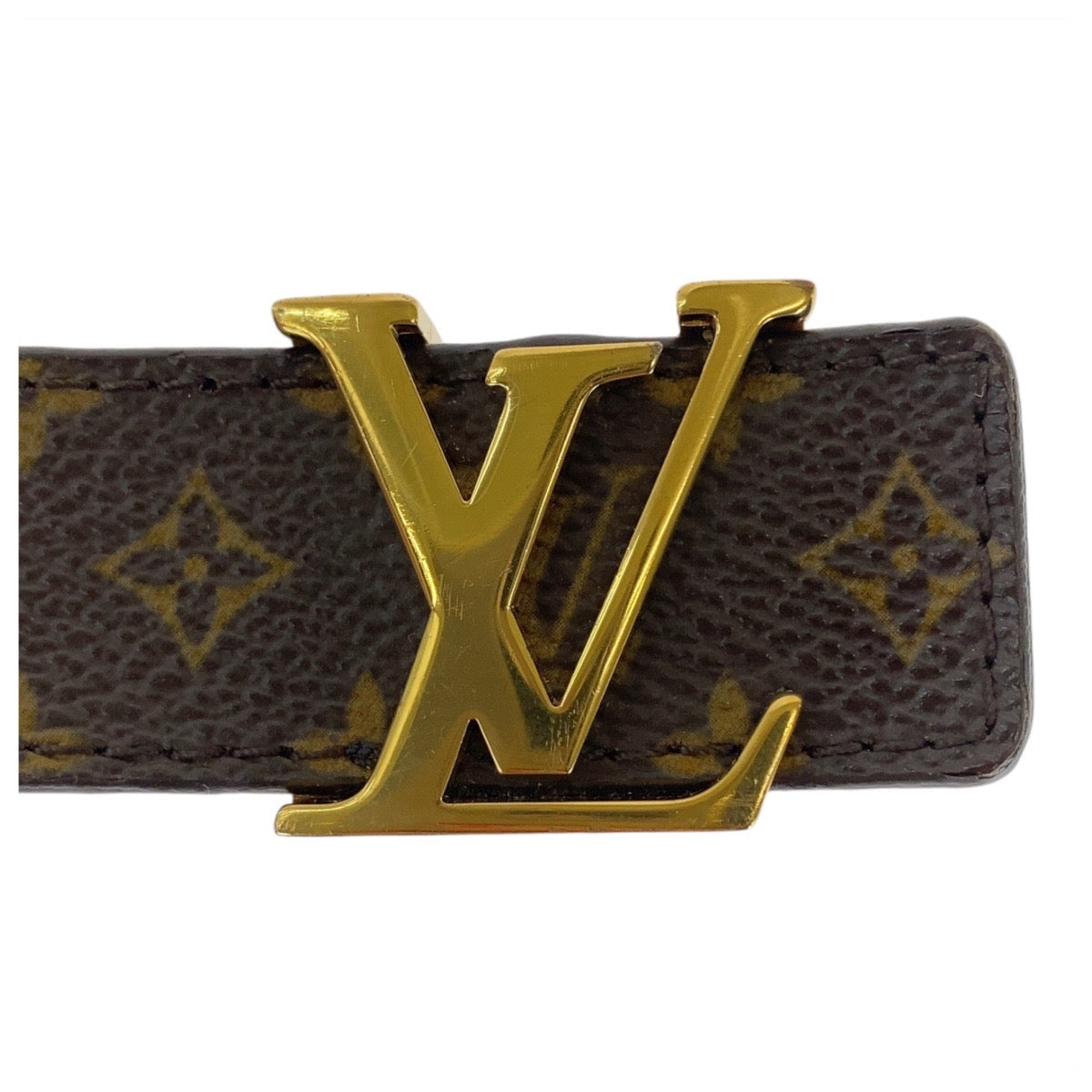 13738
LOUIS VUITTON ルイヴィトン モノグラム サンチュール 75/30 ブラウン　ゴールド金具 PVC CT4134 ベルト   レディース