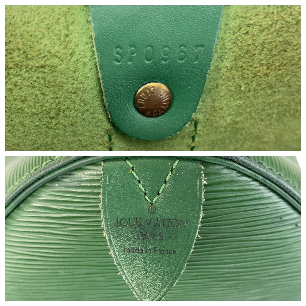 13740
LOUIS VUITTON ルイヴィトン エピ キーポル50 グリーン ゴールド金具 エピレザー M42964 ボストンバッグ ハンドバッグ 男女兼用  レディース