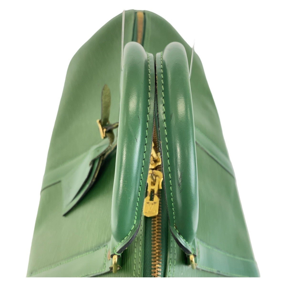 13740
LOUIS VUITTON ルイヴィトン エピ キーポル50 グリーン ゴールド金具 エピレザー M42964 ボストンバッグ ハンドバッグ 男女兼用  レディース