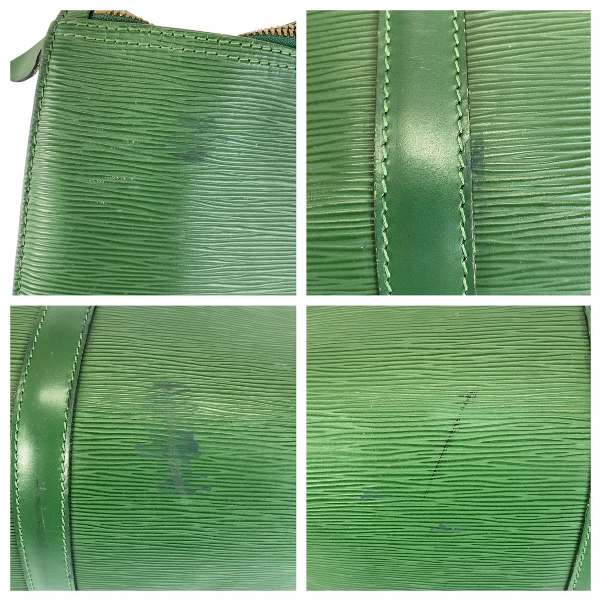 13740
LOUIS VUITTON ルイヴィトン エピ キーポル50 グリーン ゴールド金具 エピレザー M42964 ボストンバッグ ハンドバッグ 男女兼用  レディース