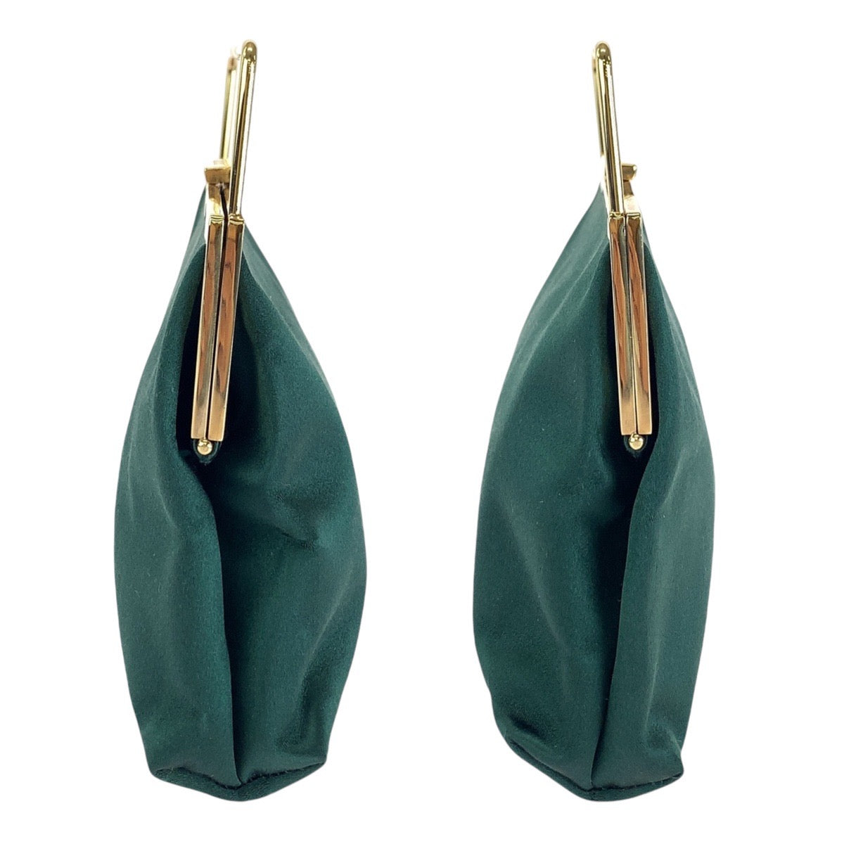 13741
GUCCI グッチ ヴィンテージ グリーン ゴールド金具 サテン 5041603280 ハンドバッグ アクセサリーポーチ バニティバッグ  レディース