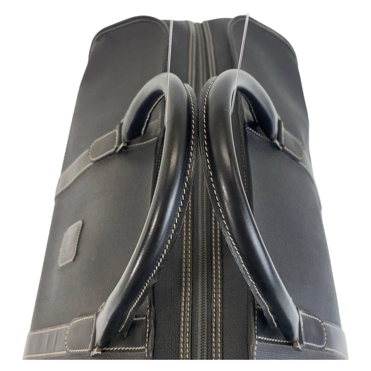 14184
Dunhill ダンヒル ブラック PVC / レザー ボストンバッグ  メンズ