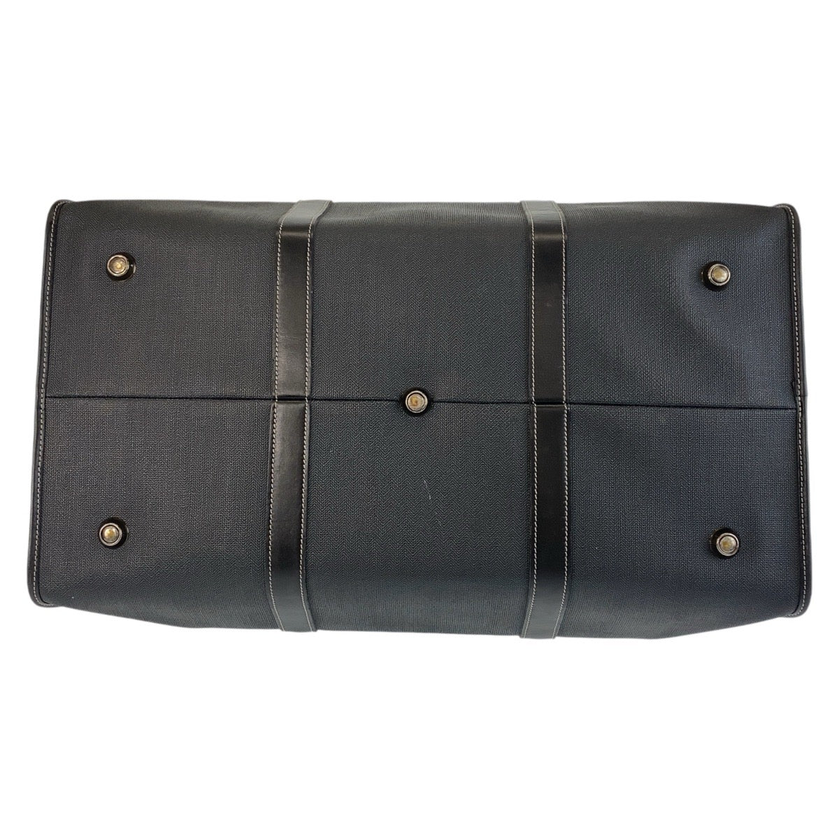 14184
Dunhill ダンヒル ブラック PVC / レザー ボストンバッグ  メンズ