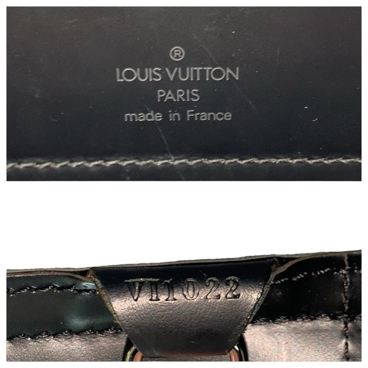 14187
LOUIS VUITTON ルイヴィトン エピ ジェモ ブラック 黒 シルバー金具 レザー M52452 トートバッグ ショルダーバッグ  メンズ