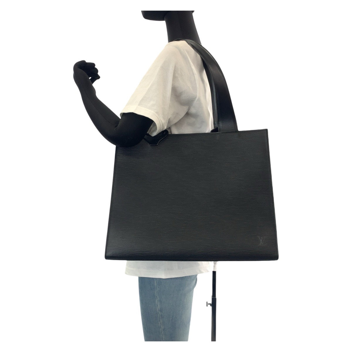 14187
LOUIS VUITTON ルイヴィトン エピ ジェモ ブラック 黒 シルバー金具 レザー M52452 トートバッグ ショルダーバッグ  メンズ