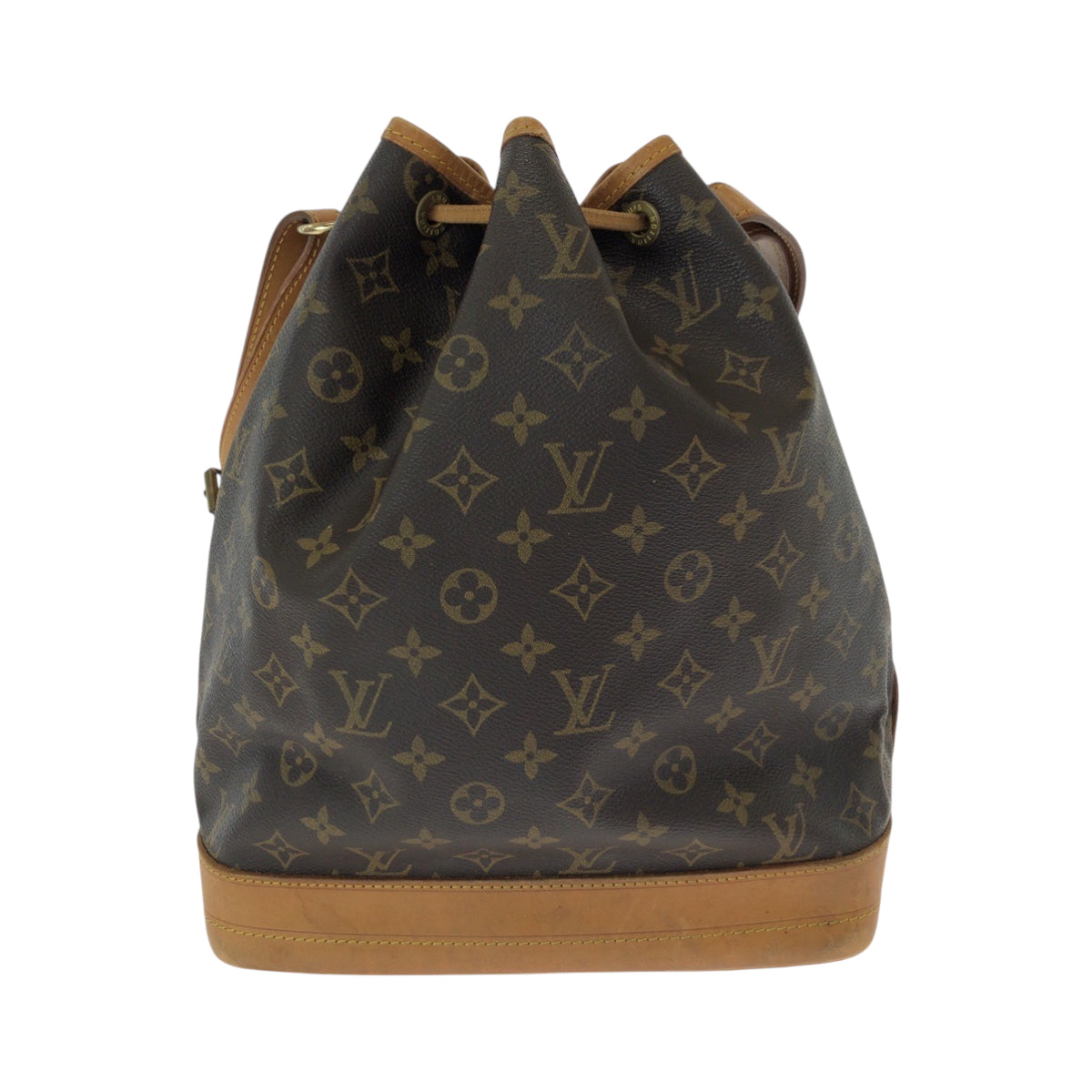 14188
LOUIS VUITTON ルイヴィトン モノグラム ノエ ブラウン ゴールド金具 PVC M42224 巾着 ショルダーバッグ 肩掛け  レディース