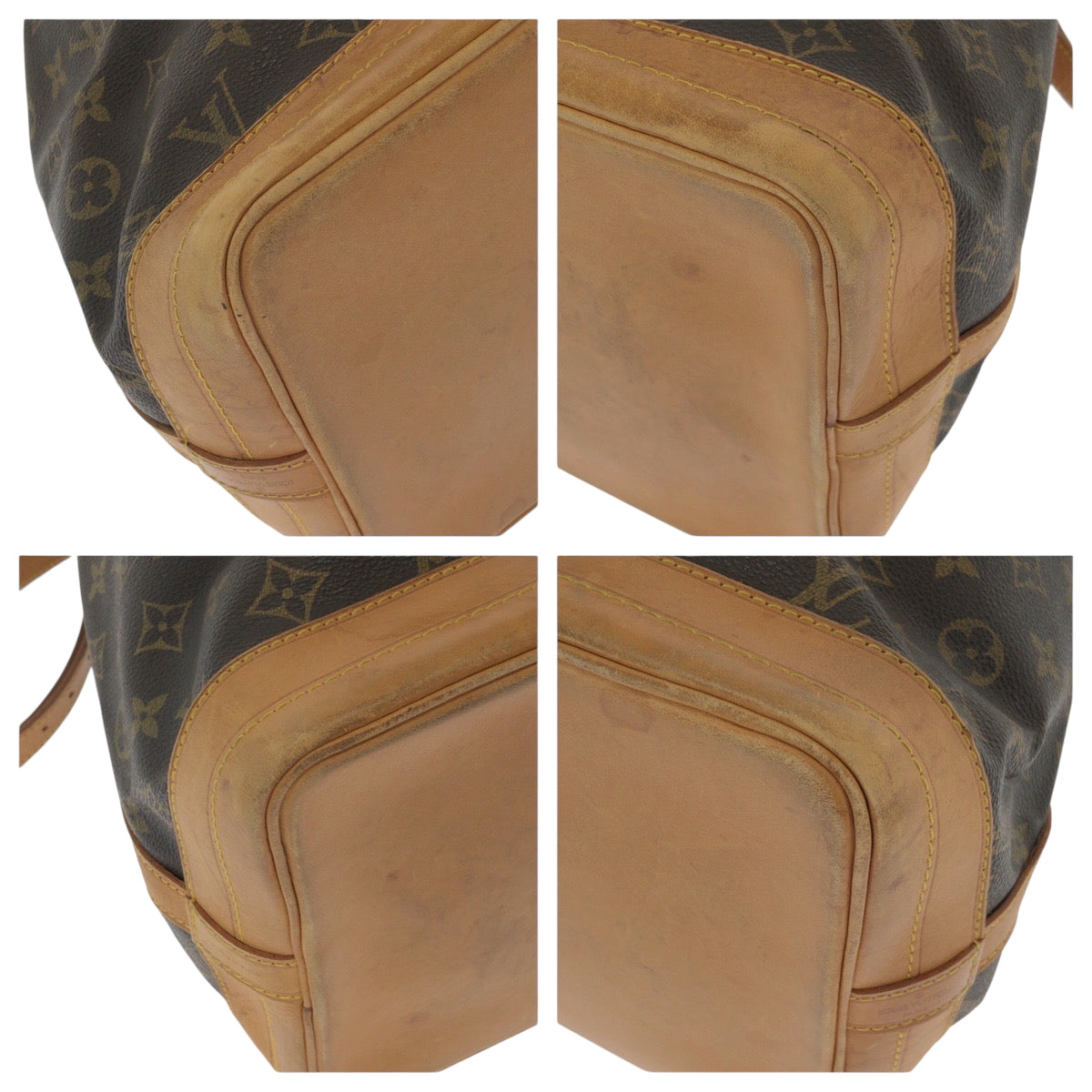 14188
LOUIS VUITTON ルイヴィトン モノグラム ノエ ブラウン ゴールド金具 PVC M42224 巾着 ショルダーバッグ 肩掛け  レディース