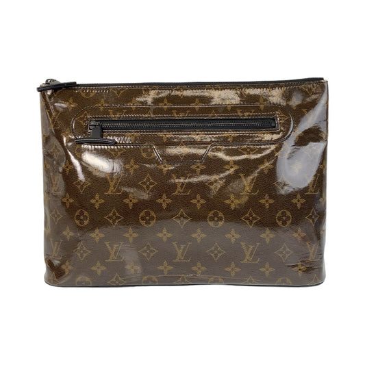 14189
LOUIS VUITTON ルイヴィトン モノグラム グレーズ ポシェット コスモス ブラウン PVC M63271 クラッチバッグ セカンドバッグ  メンズ