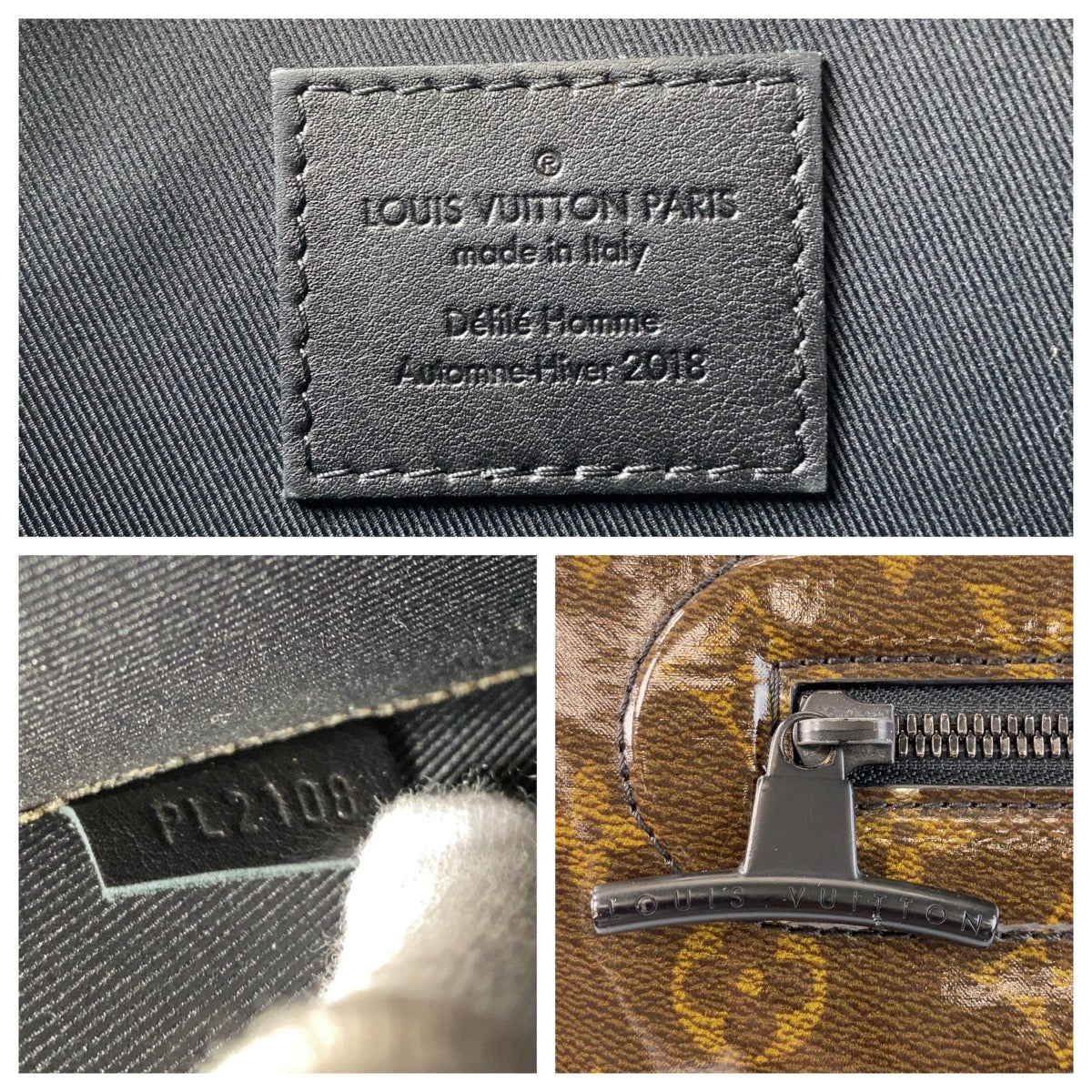 14189
LOUIS VUITTON ルイヴィトン モノグラム グレーズ ポシェット コスモス ブラウン PVC M63271 クラッチバッグ セカンドバッグ  メンズ