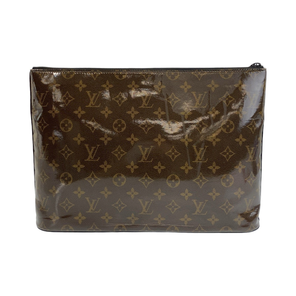 14189
LOUIS VUITTON ルイヴィトン モノグラム グレーズ ポシェット コスモス ブラウン PVC M63271 クラッチバッグ セカンドバッグ  メンズ