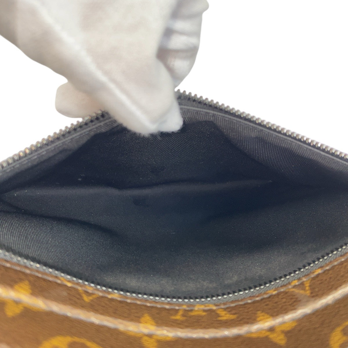 14189
LOUIS VUITTON ルイヴィトン モノグラム グレーズ ポシェット コスモス ブラウン PVC M63271 クラッチバッグ セカンドバッグ  メンズ