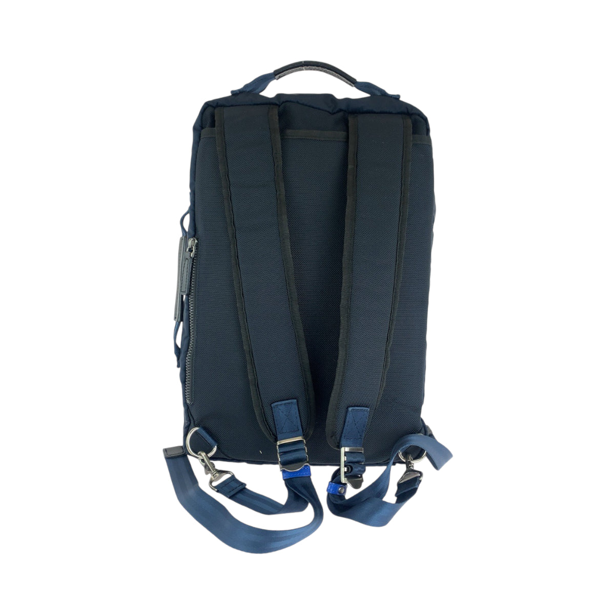 13753
LANVIN en Bleu ランバンオンブルー ブラック 黒 ブルー シルバー金具 キャンバス 567701 ビジネスバッグ リュックサック 2way  メンズ