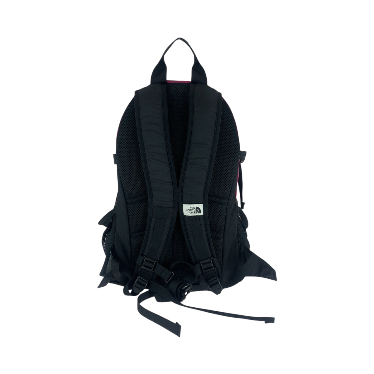 13754
THE NORTH FACE ザ ノースフェイス BORDER LINE 30L ロゴ ピンク ブラック シルバー金具 キャンバス リュックサック バックパック  レディース