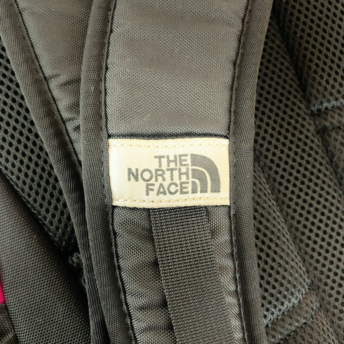 13754
THE NORTH FACE ザ ノースフェイス BORDER LINE 30L ロゴ ピンク ブラック シルバー金具 キャンバス リュックサック バックパック  レディース