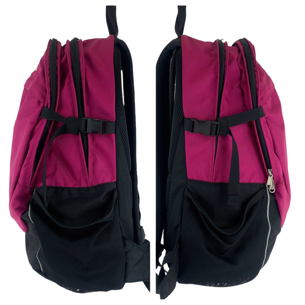 13754
THE NORTH FACE ザ ノースフェイス BORDER LINE 30L ロゴ ピンク ブラック シルバー金具 キャンバス リュックサック バックパック  レディース