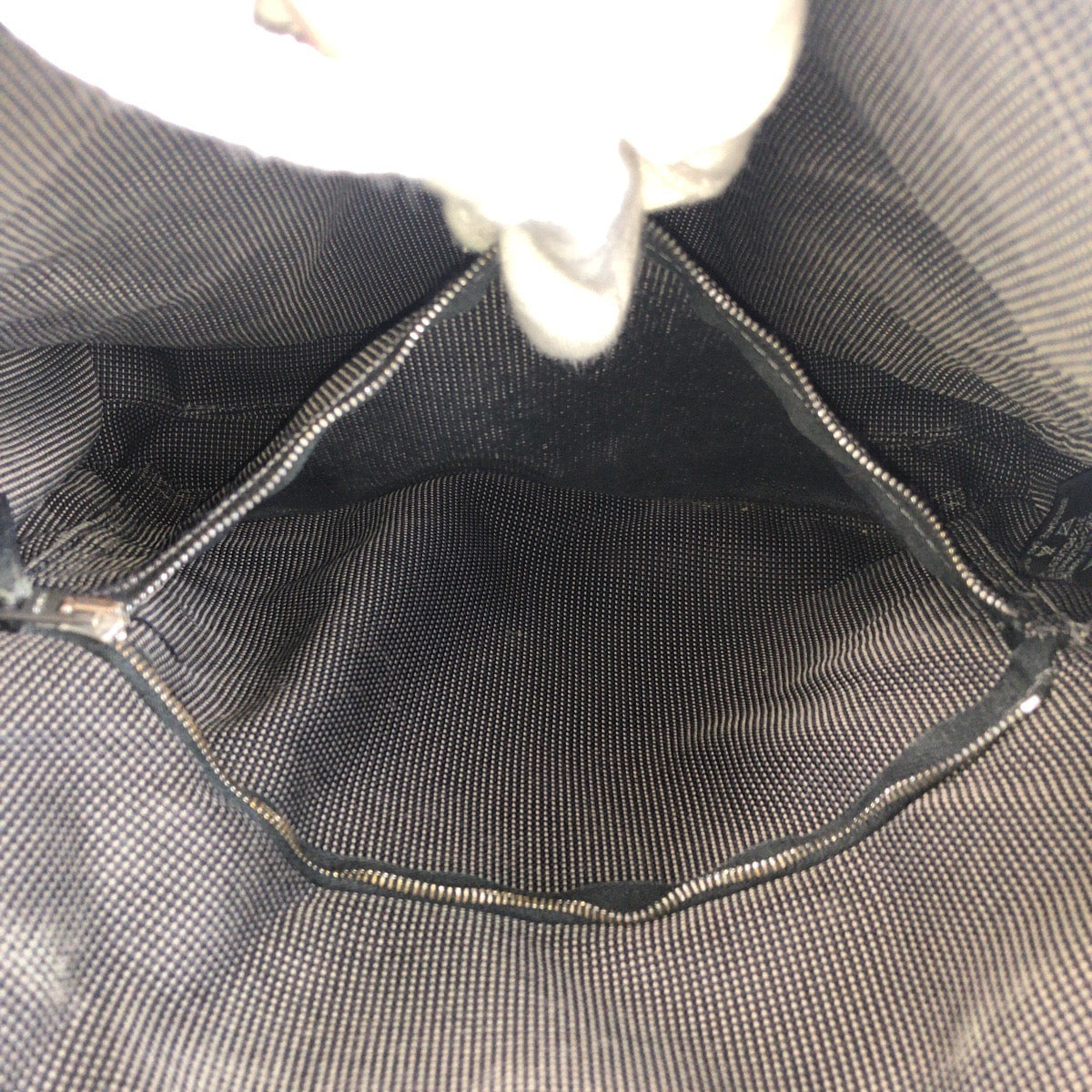 13757
HERMES エルメス エールライン バサスPM グレー シルバー金具 キャンバス 斜め掛け ショルダーバッグ メッセンジャーバッグ  レディース