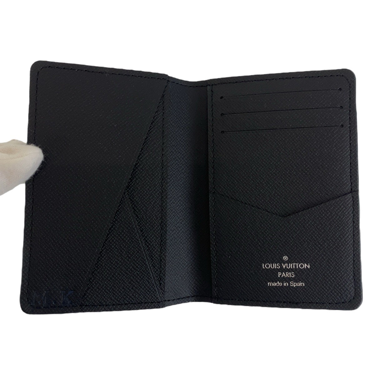 LOUIS VUITTON ルイヴィトン モノグラム エクリプス  オーガナイザー ドゥ ポッシュ ブラック 黒 PVC M61696 カードケース  メンズ