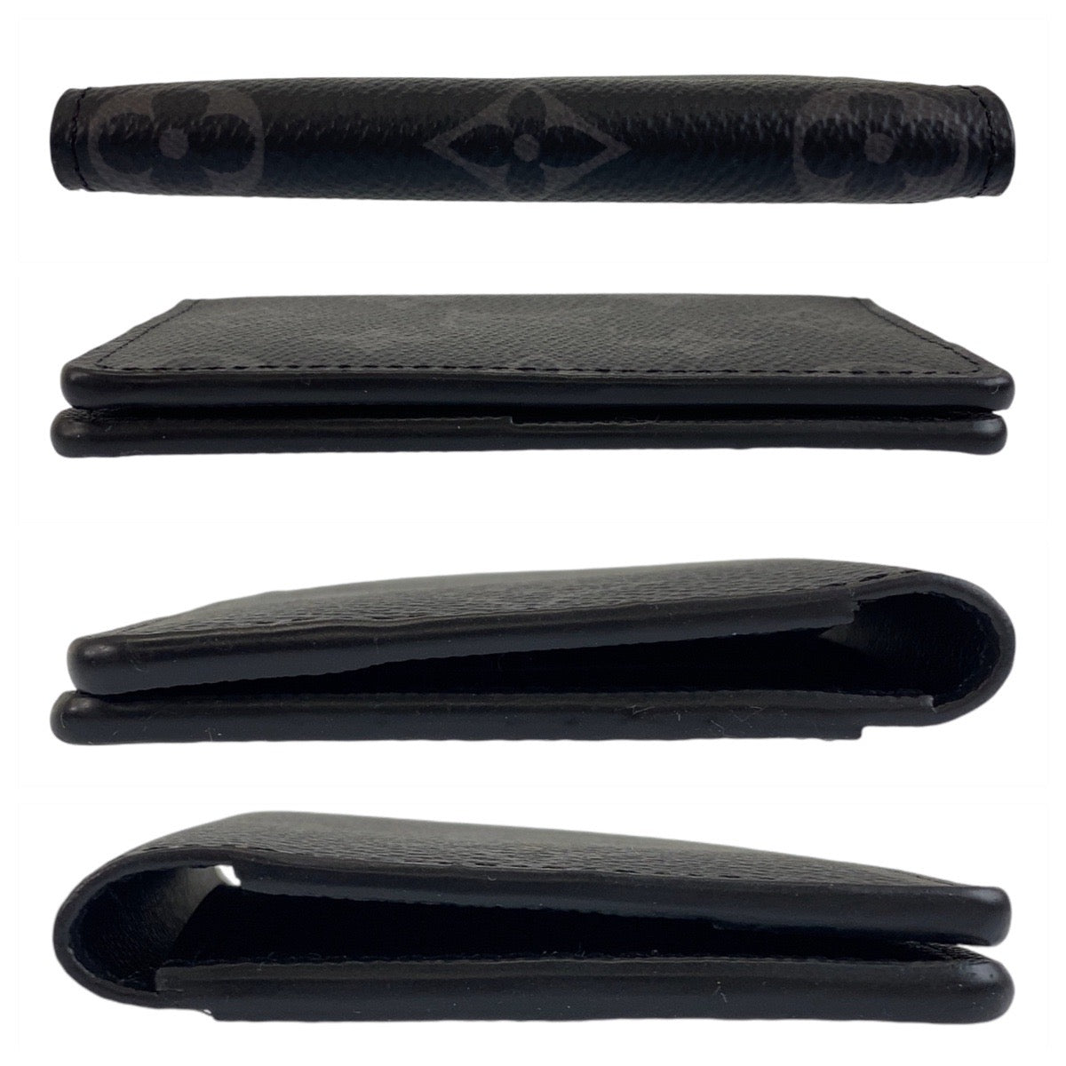LOUIS VUITTON ルイヴィトン モノグラム エクリプス  オーガナイザー ドゥ ポッシュ ブラック 黒 PVC M61696 カードケース  メンズ