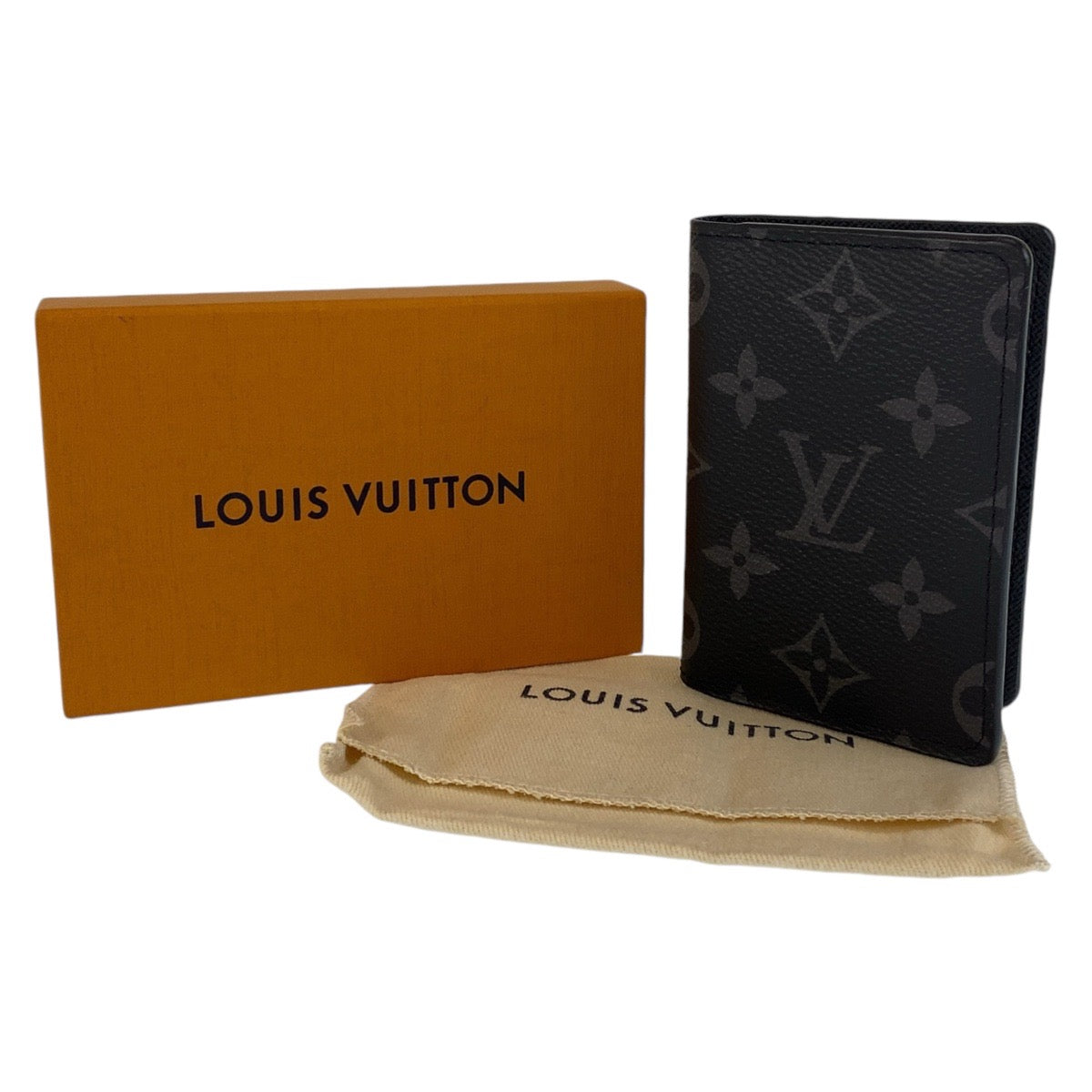 LOUIS VUITTON ルイヴィトン モノグラム エクリプス  オーガナイザー ドゥ ポッシュ ブラック 黒 PVC M61696 カードケース  メンズ