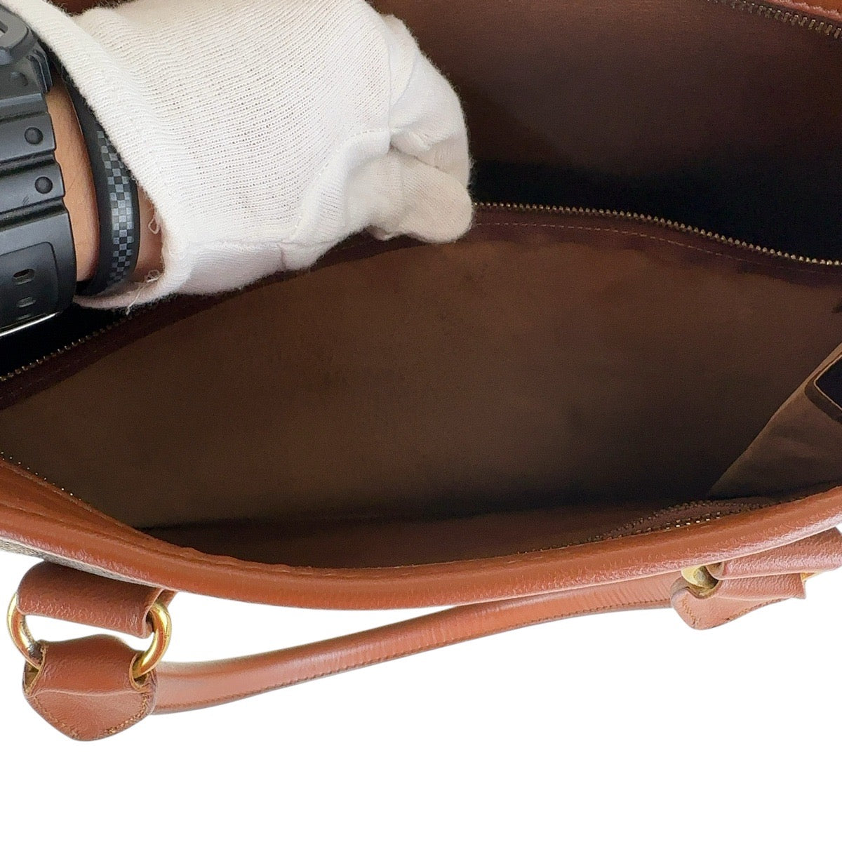 13764
LOUIS VUITTON ルイヴィトン モノグラム ウィークエンド GM ブラウン ゴールド金具 PVC / レザー M42420 トートバッグ ショルダーバッグ 男女兼用  レディース