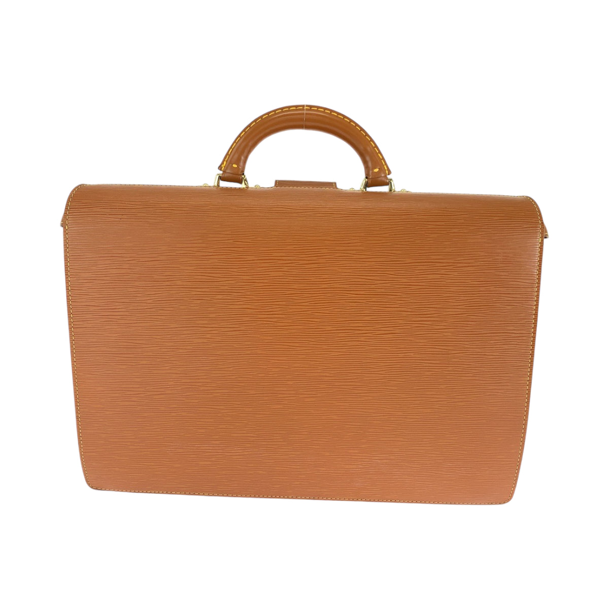 13768
LOUIS VUITTON ルイヴィトン エピ セルビエット フェルモワール ブラウン ゴールド金具 エピレザー M54358 ビジネスバッグ ハンドバッグ  メンズ
