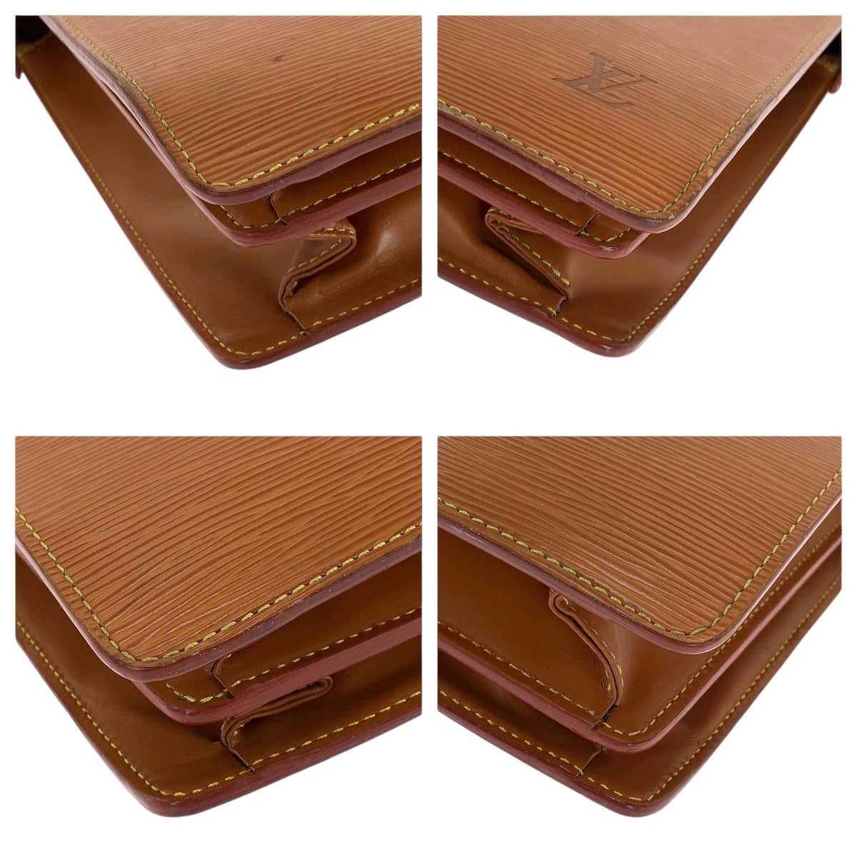13768
LOUIS VUITTON ルイヴィトン エピ セルビエット フェルモワール ブラウン ゴールド金具 エピレザー M54358 ビジネスバッグ ハンドバッグ  メンズ