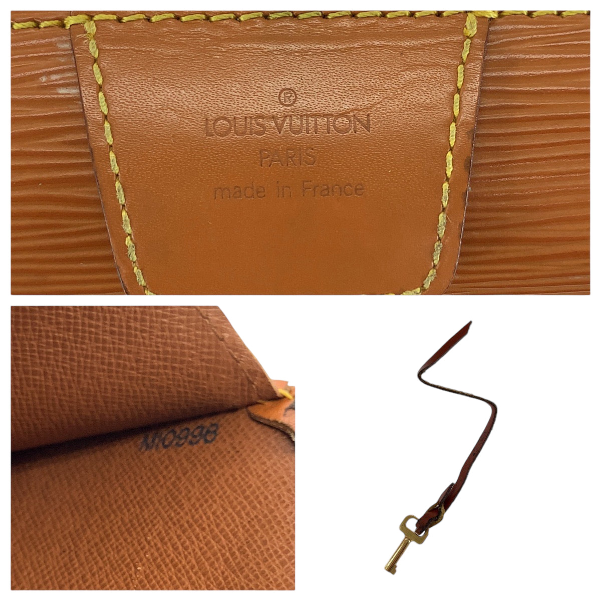 13768
LOUIS VUITTON ルイヴィトン エピ セルビエット フェルモワール ブラウン ゴールド金具 エピレザー M54358 ビジネスバッグ ハンドバッグ  メンズ