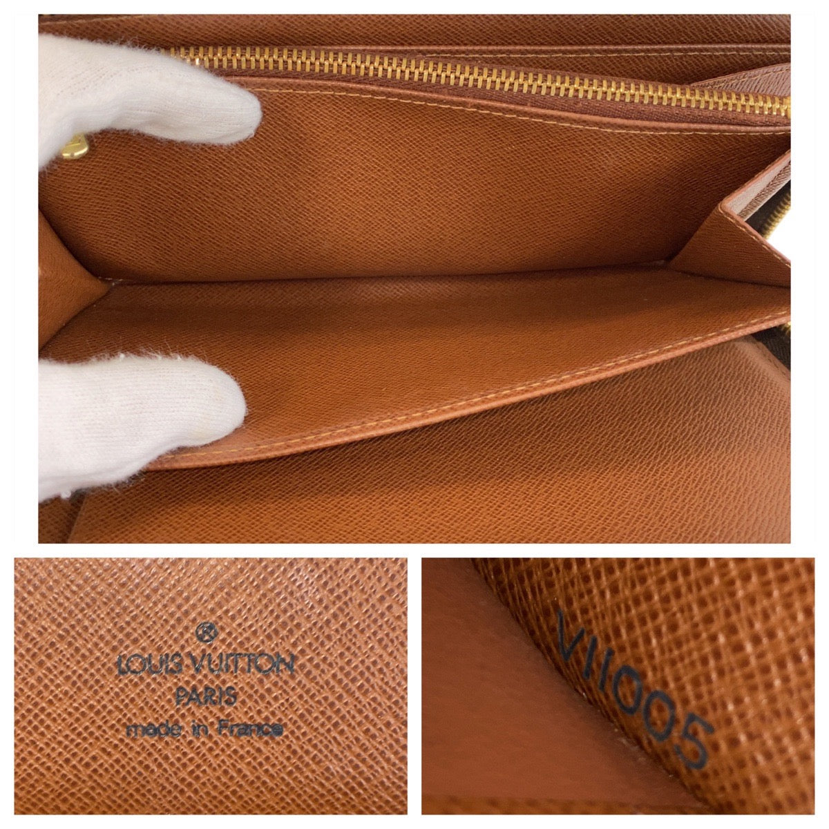 14194
LOUIS VUITTON ルイヴィトン モノグラム ジッピー オーガナイザー ブラウン ゴールド金具 PVC M60002 長財布 ロングウォレット  メンズ