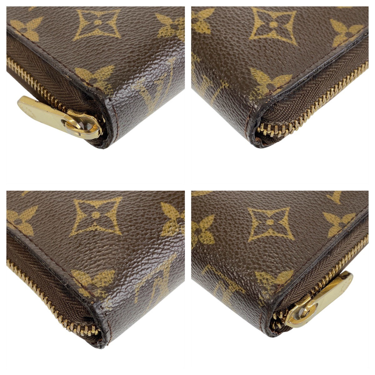 14194
LOUIS VUITTON ルイヴィトン モノグラム ジッピー オーガナイザー ブラウン ゴールド金具 PVC M60002 長財布 ロングウォレット  メンズ
