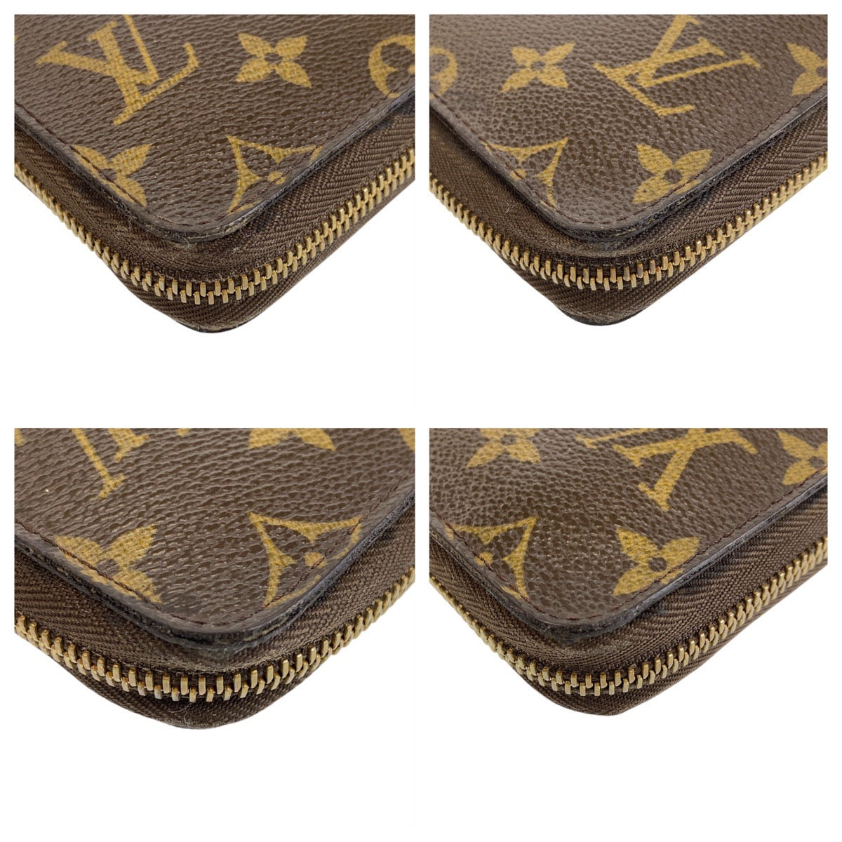 14194
LOUIS VUITTON ルイヴィトン モノグラム ジッピー オーガナイザー ブラウン ゴールド金具 PVC M60002 長財布 ロングウォレット  メンズ