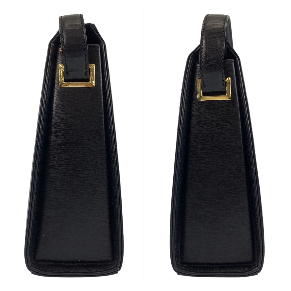 13769
Christian Dior クリスチャンディオール ヴィンテージ ブラック 黒 ゴールド金具 レザー 斜め掛け ショルダーバッグ メッセンジャーバッグ  レディース A39