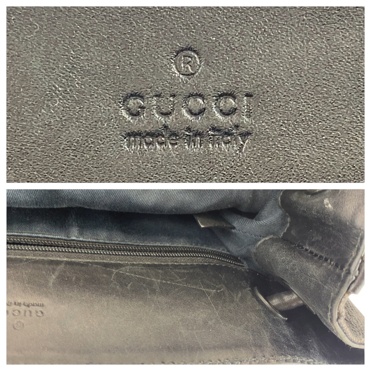 13770
GUCCI グッチ ブラック 黒 ガンメタ金具 GGキャンバス / レザー 101341 トートバッグ ショルダーバッグ  レディース