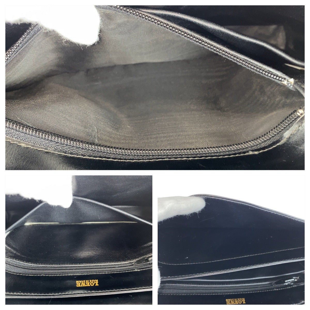14200
LOEWE ロエベ ヴィンテージ アナグラム ブラック 黒 レザー ショルダーバッグ  レディース