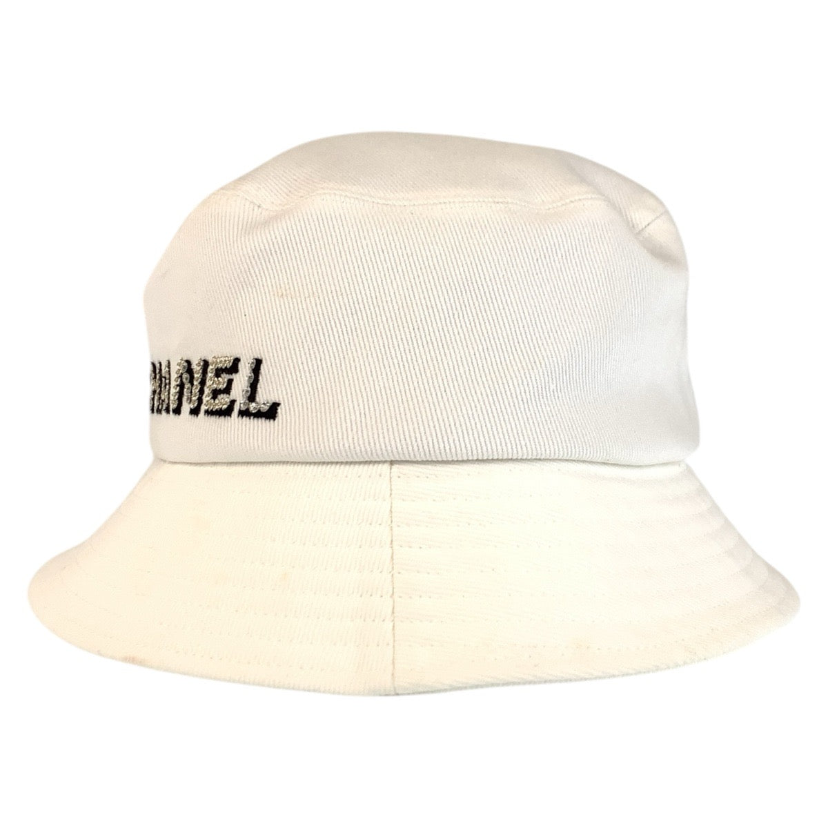 14204
CHANEL シャネル ホワイト コットン バケットハット  レディース