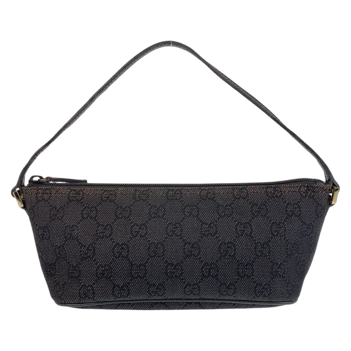 14205
GUCCI グッチ ブラック 黒 GGキャンバス / レザー 257300 ハンドバッグ アクセサリーポーチ  レディース
