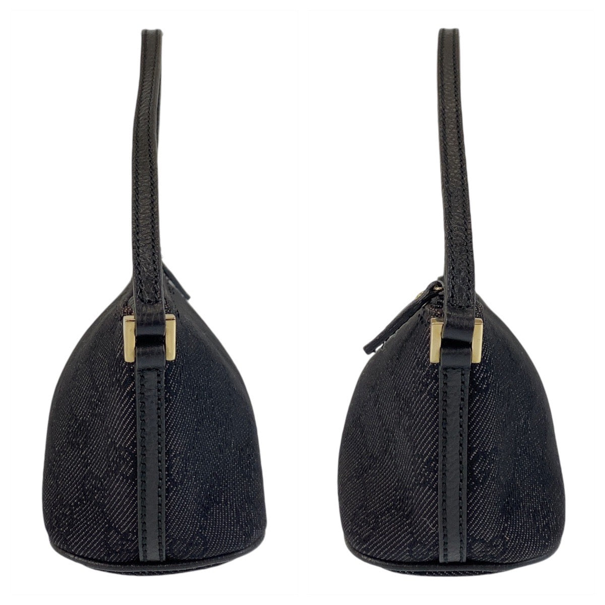 14205
GUCCI グッチ ブラック 黒 GGキャンバス / レザー 257300 ハンドバッグ アクセサリーポーチ  レディース
