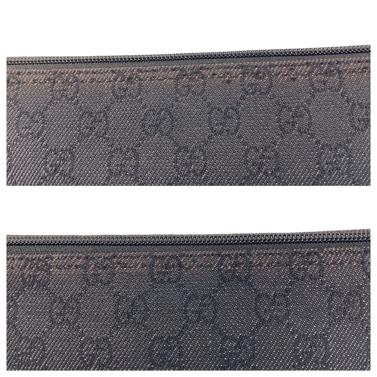 14205
GUCCI グッチ ブラック 黒 GGキャンバス / レザー 257300 ハンドバッグ アクセサリーポーチ  レディース