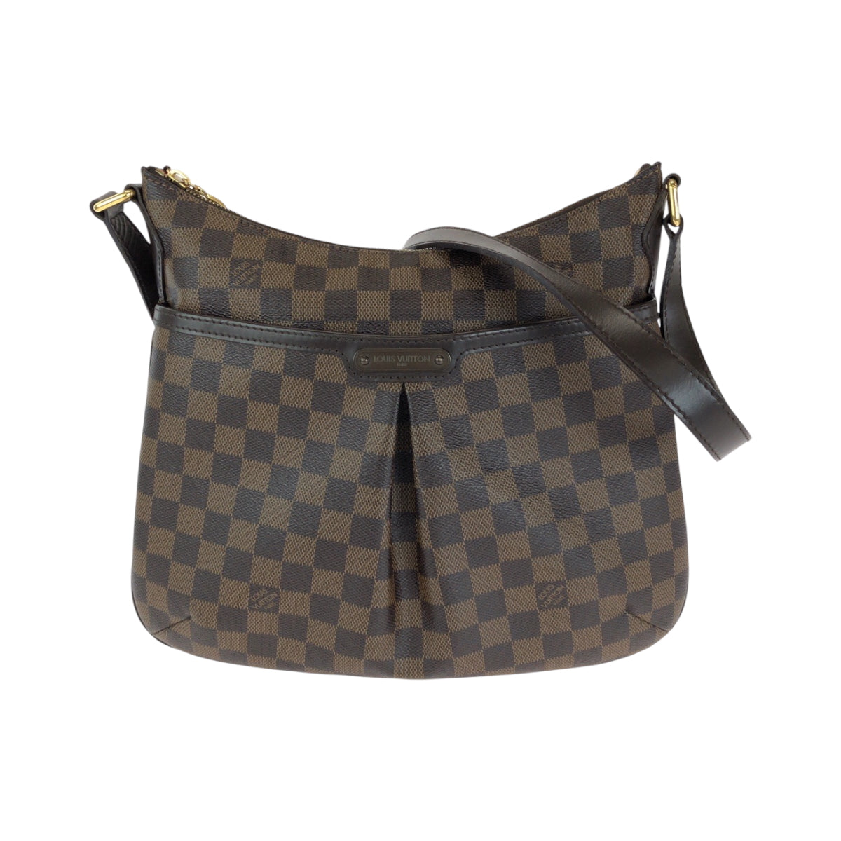 14207
LOUIS VUITTON ルイヴィトン ダミエ エベヌ ブルームズベリPM ブラウン ゴールド金具 PVC N42251 ショルダーバッグ 斜め掛け  レディース A77