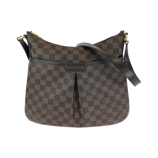 14207
LOUIS VUITTON ルイヴィトン ダミエ エベヌ ブルームズベリPM ブラウン ゴールド金具 PVC N42251 ショルダーバッグ 斜め掛け  レディース A77