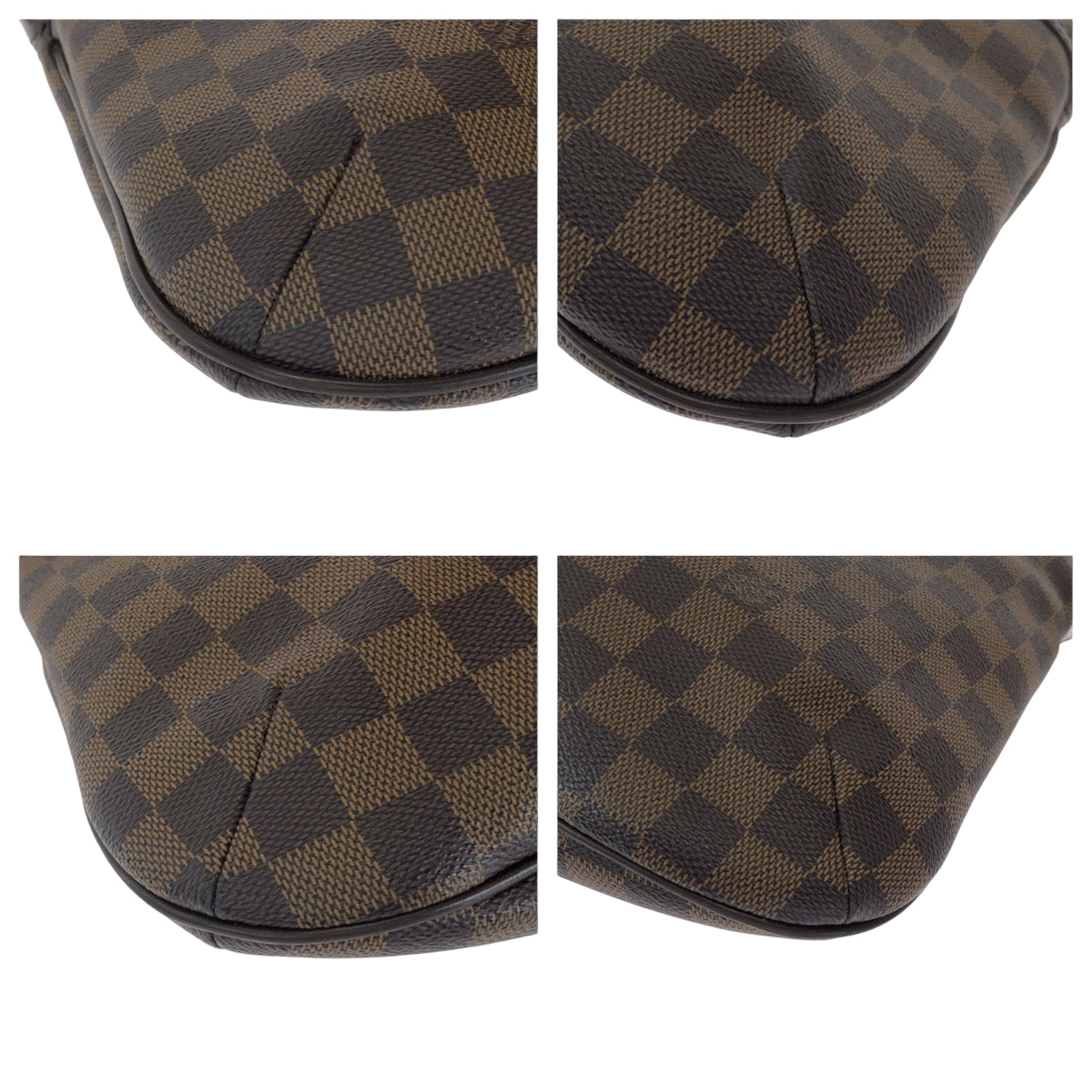 14207
LOUIS VUITTON ルイヴィトン ダミエ エベヌ ブルームズベリPM ブラウン ゴールド金具 PVC N42251 ショルダーバッグ 斜め掛け  レディース A77